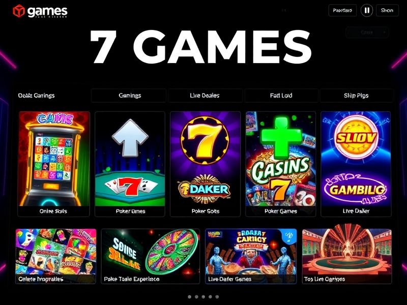 Discover trusted gambling games and promotions at 7game.com—the ultimate destination for casino slots, poker, live dealers, and thrilling online betting experiences. Sign up today and play securely!